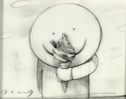 Summer's Here (Sketch) by Doug Hyde - Original Drawing on Mounted Paper sized 4x3 inches. Available from Whitewall Galleries